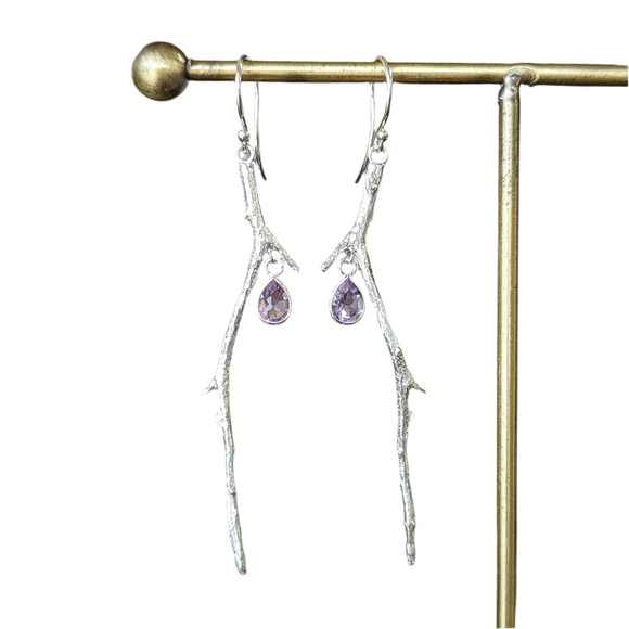 Kirra-Lea - Coastal tea tree twigs hook earrings