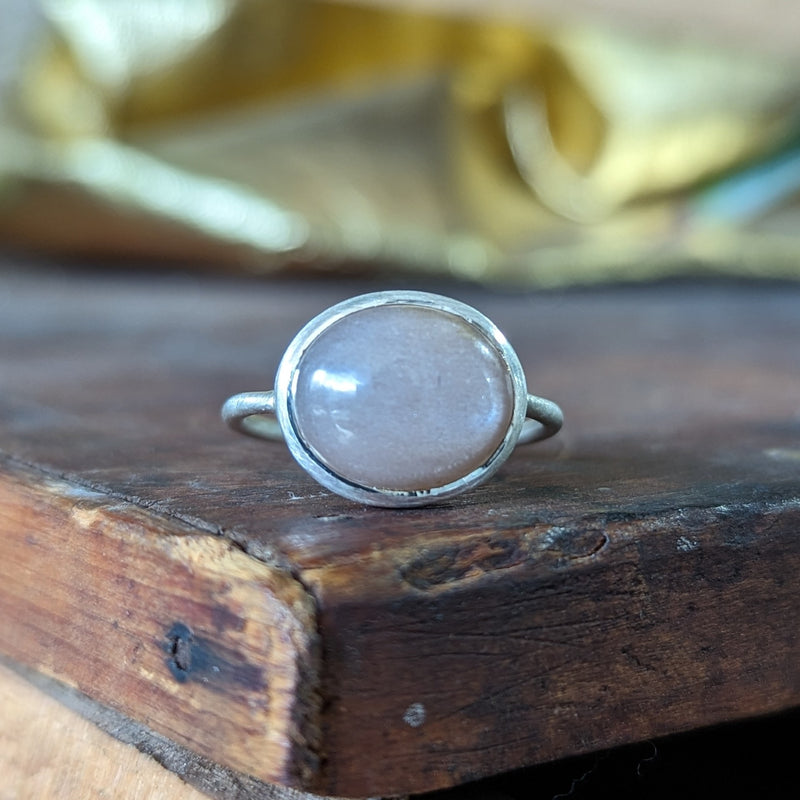 Oval Moonstone Ring