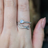 Kirra-Lea -  Sterling Silver Grape Vine Ring Moonstone