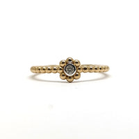 Beaded Diamond Ring
