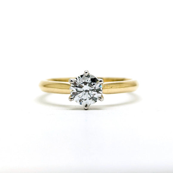 Second Empire Six Claw Solitaire Ring - Round Diamond