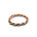 Rose Gold Rope Ring