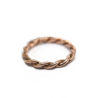 Rose Gold Rope Ring