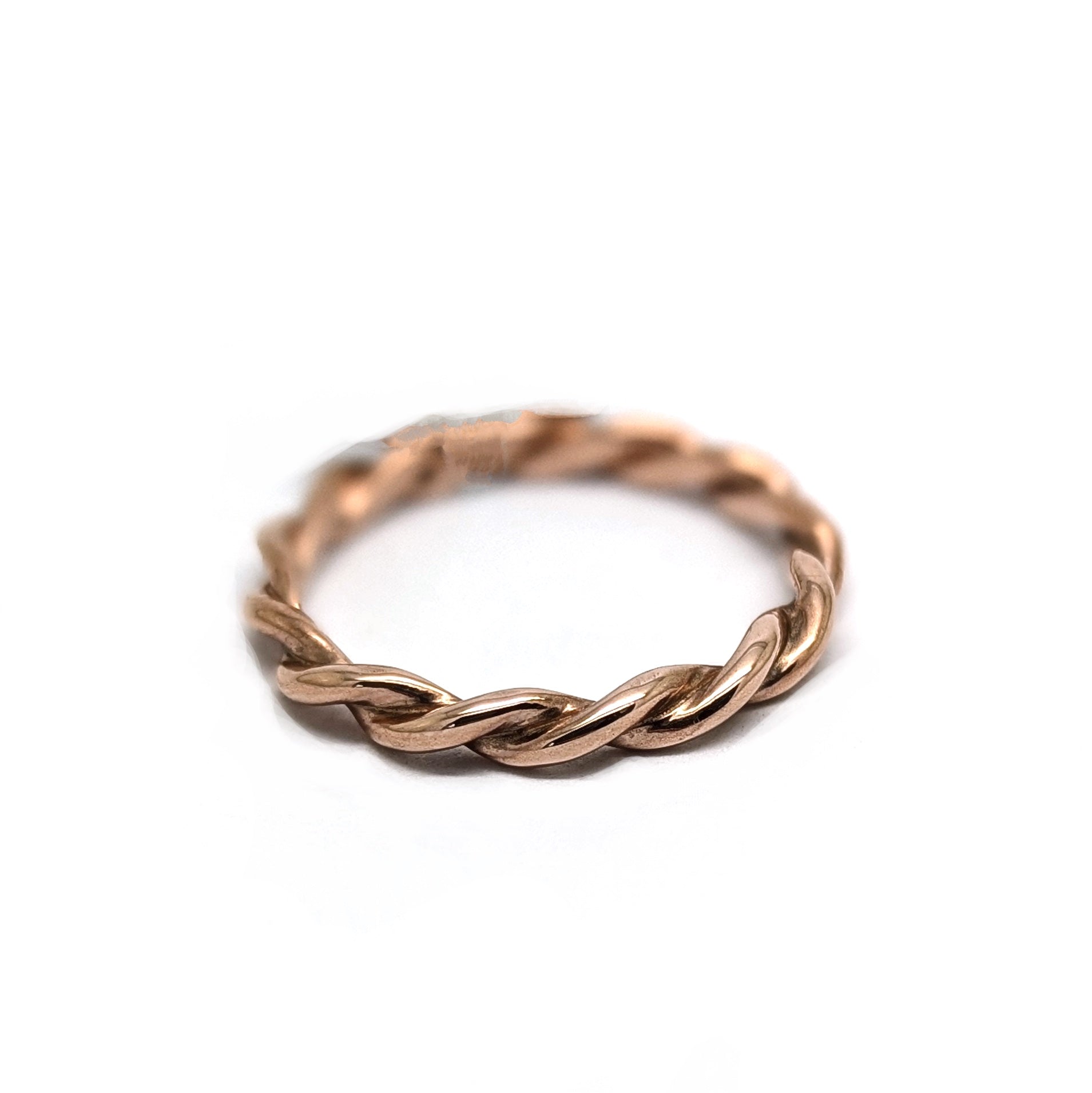 Rose Gold Rope Ring