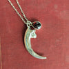 Kirra-Lea - Raptor Claw Necklace with Garnet