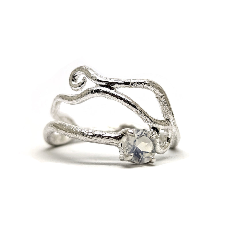 Kirra-Lea -  Sterling Silver Grape Vine Ring Moonstone