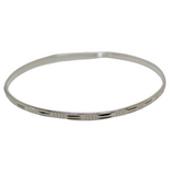 Solid Sterling Silver Textured Bangle