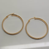 Round Hoop Earrings 9ct Yellow Gold