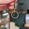 Gemstone Circle Pendant