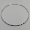 Solid Sterling Silver Rounded Bangle 3mm