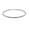 Solid Sterling Silver Rounded Bangle 3mm