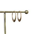 Oval Hoop Earrings 9ct Yellow Gold