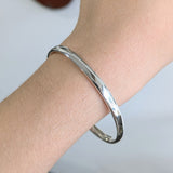 Solid Sterling Silver Comfort Fit Bangle