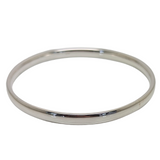 Solid Sterling Silver Comfort Fit Bangle