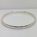 Solid Sterling Silver Comfort Fit Bangle