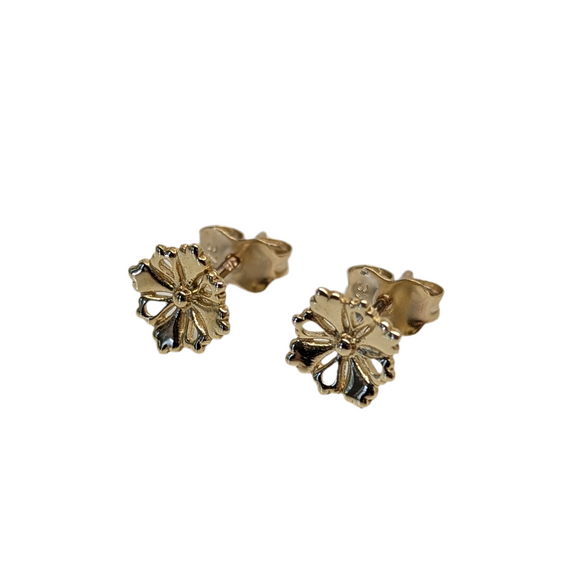 Floral Studs - 9ct Yellow Gold