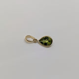 Peridot Pear Cut Pendant