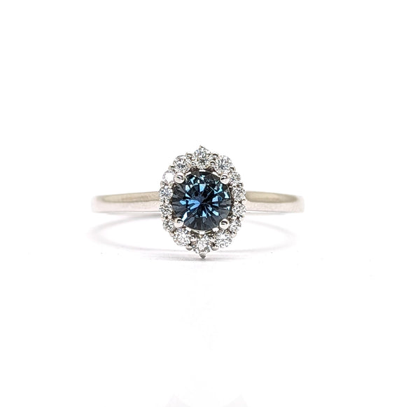 Sapphire Halo Ring