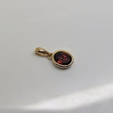 Garnet Oval Cut Pendant