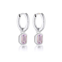 Linda Tahija - Gemme Huggie Earrings Sterling Silver