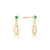 Linda Tahija - Alga Green Onyx Earrings