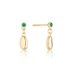 Linda Tahija - Alga Green Onyx Earrings