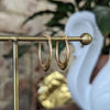 Oval Hoop Earrings 9ct Yellow Gold