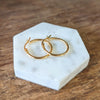 Round Tube Hoop Earrings 9ct Yellow Gold