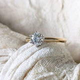 Second Empire Six Claw Solitaire Ring - Round Diamond