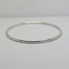 Solid Sterling Silver Rounded Bangle 3mm