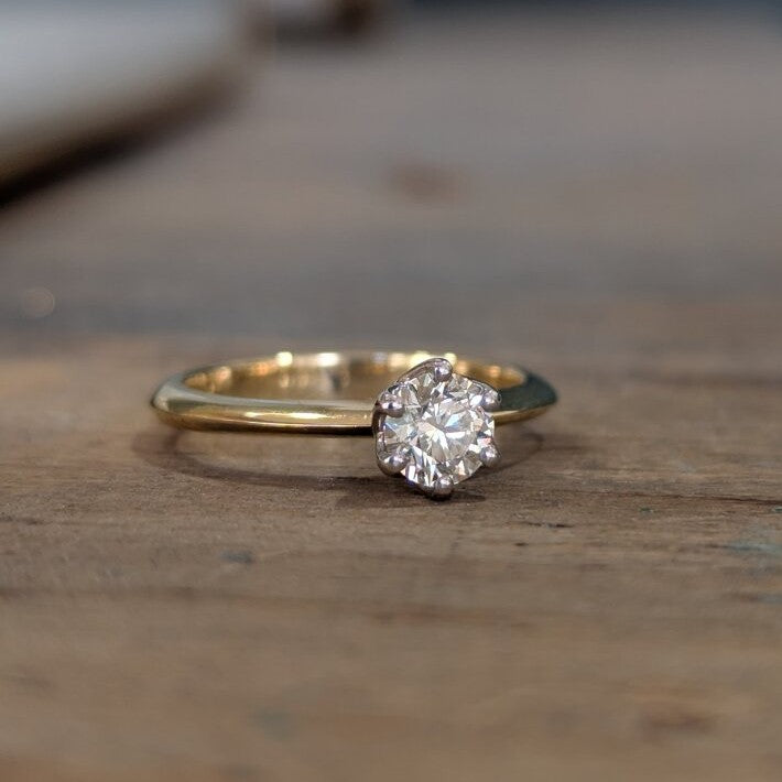 Second Empire Floral Paisley Ring - Diamond
