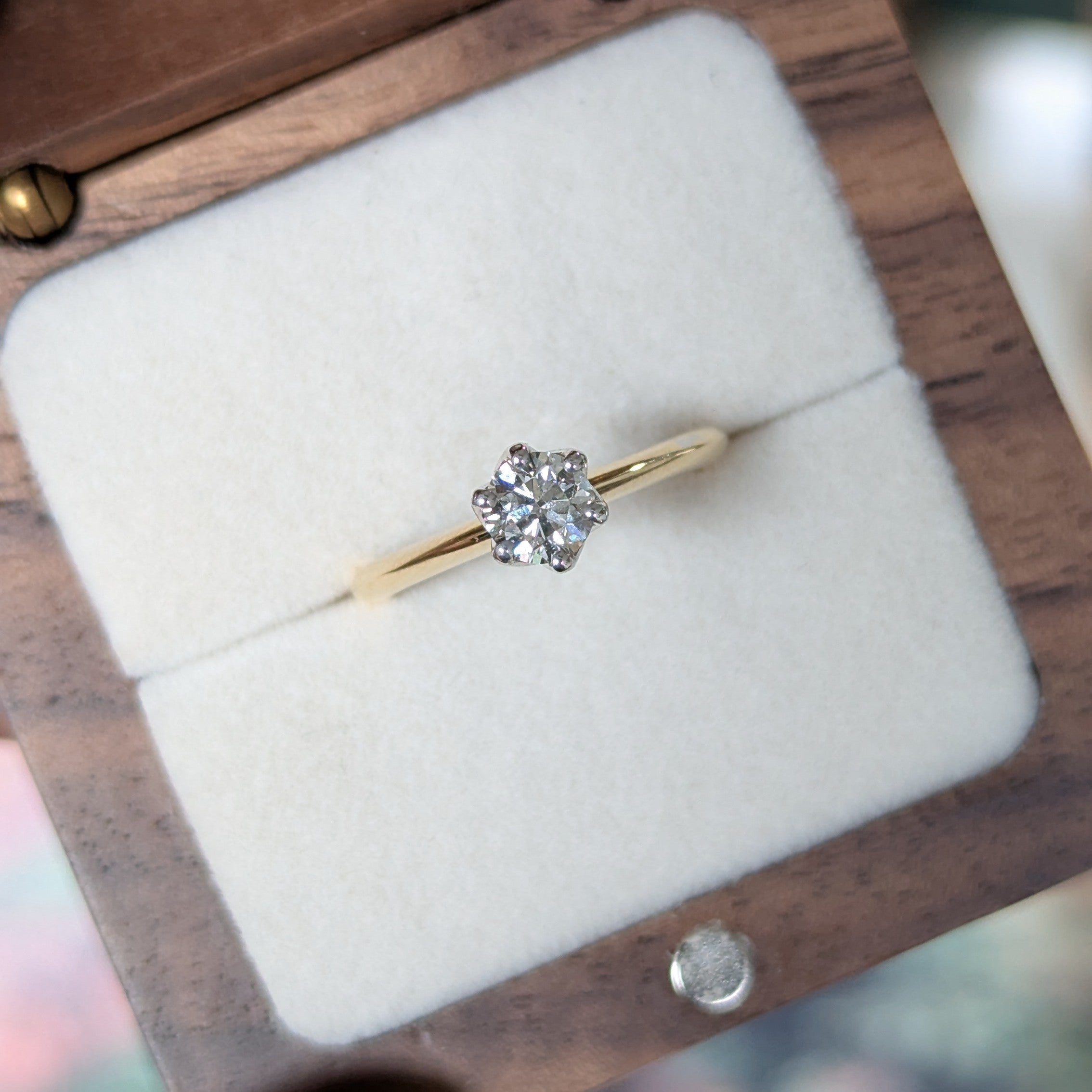Second Empire Floral Paisley Ring - Diamond