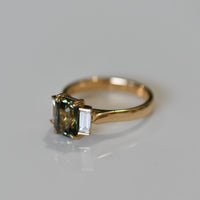 Second Empire Katia Ring - Sapphire and Diamonds