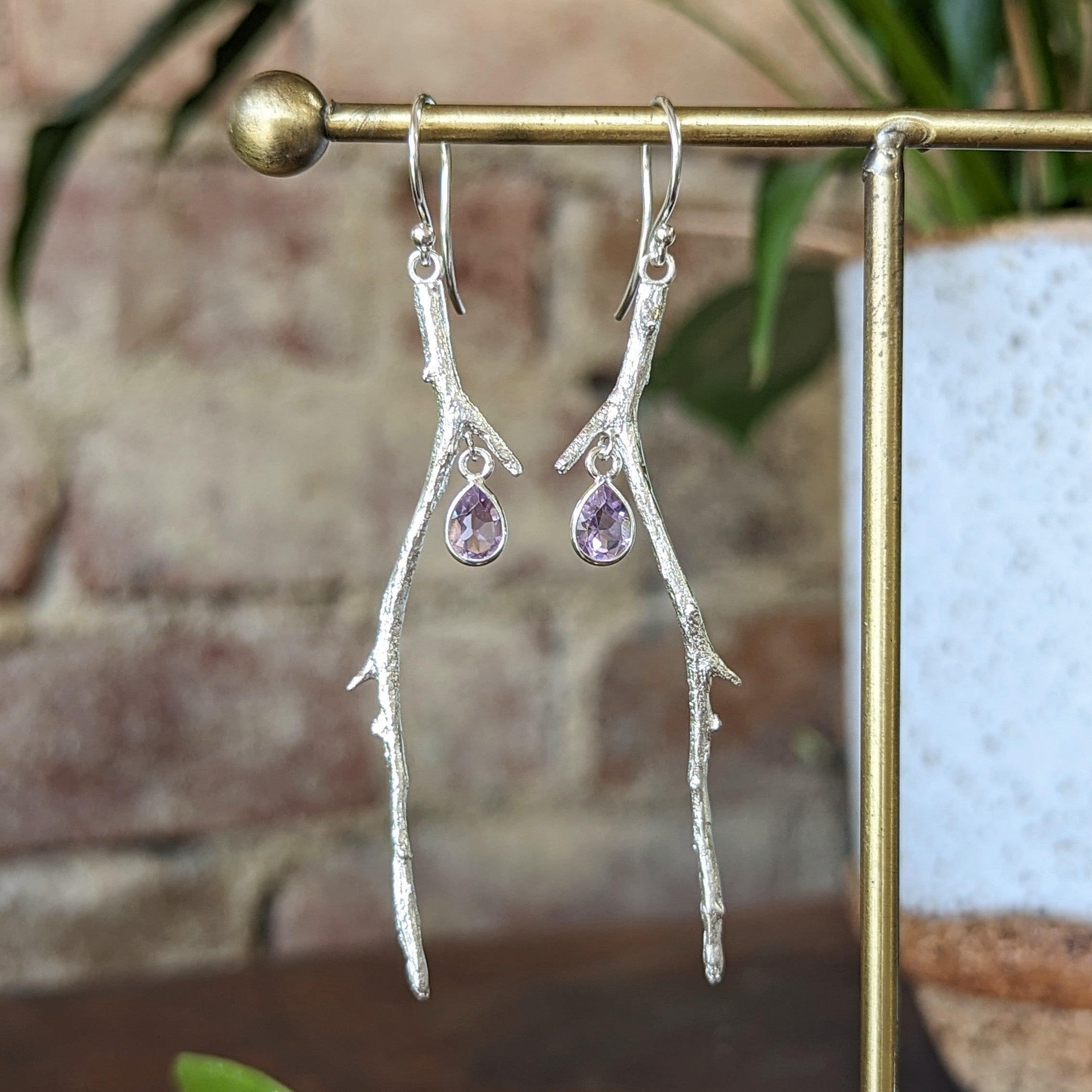 Kirra-Lea - Coastal tea tree twigs hook earrings