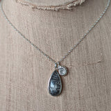 Kirra-Lea - Dendric Quartz Necklace with ammonite charm