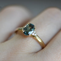 Second Empire Lea Ring - Sapphire and Diamonds