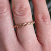 Rose Gold Rope Ring