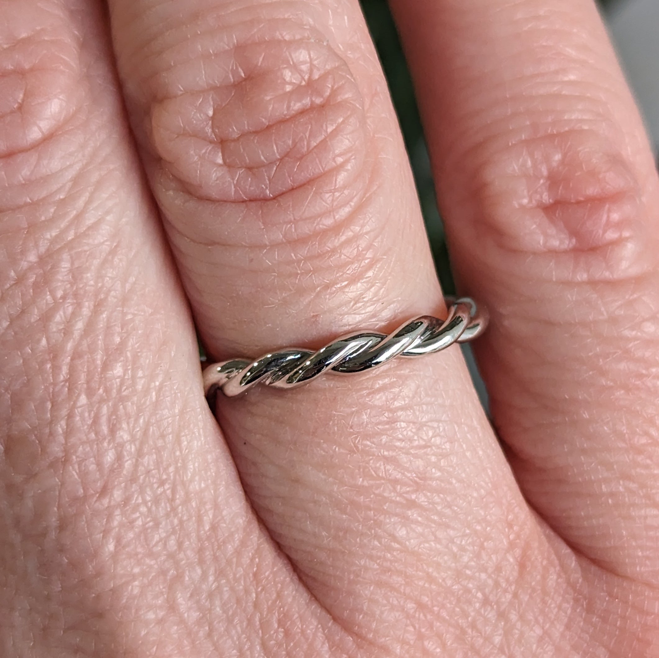 Platinum Rope Ring