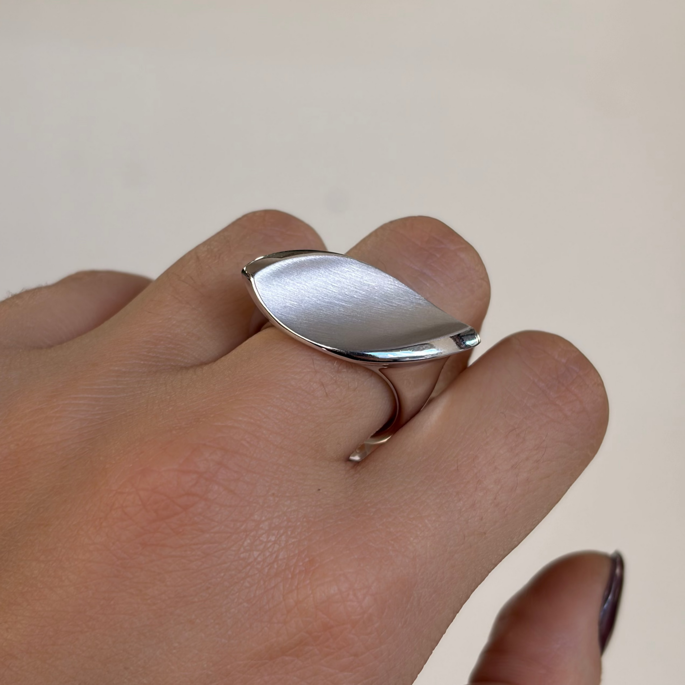 Statement Leaf Ring