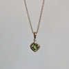 Peridot Cushion Cut  Pendant