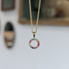 Sapphire Circle Pendant