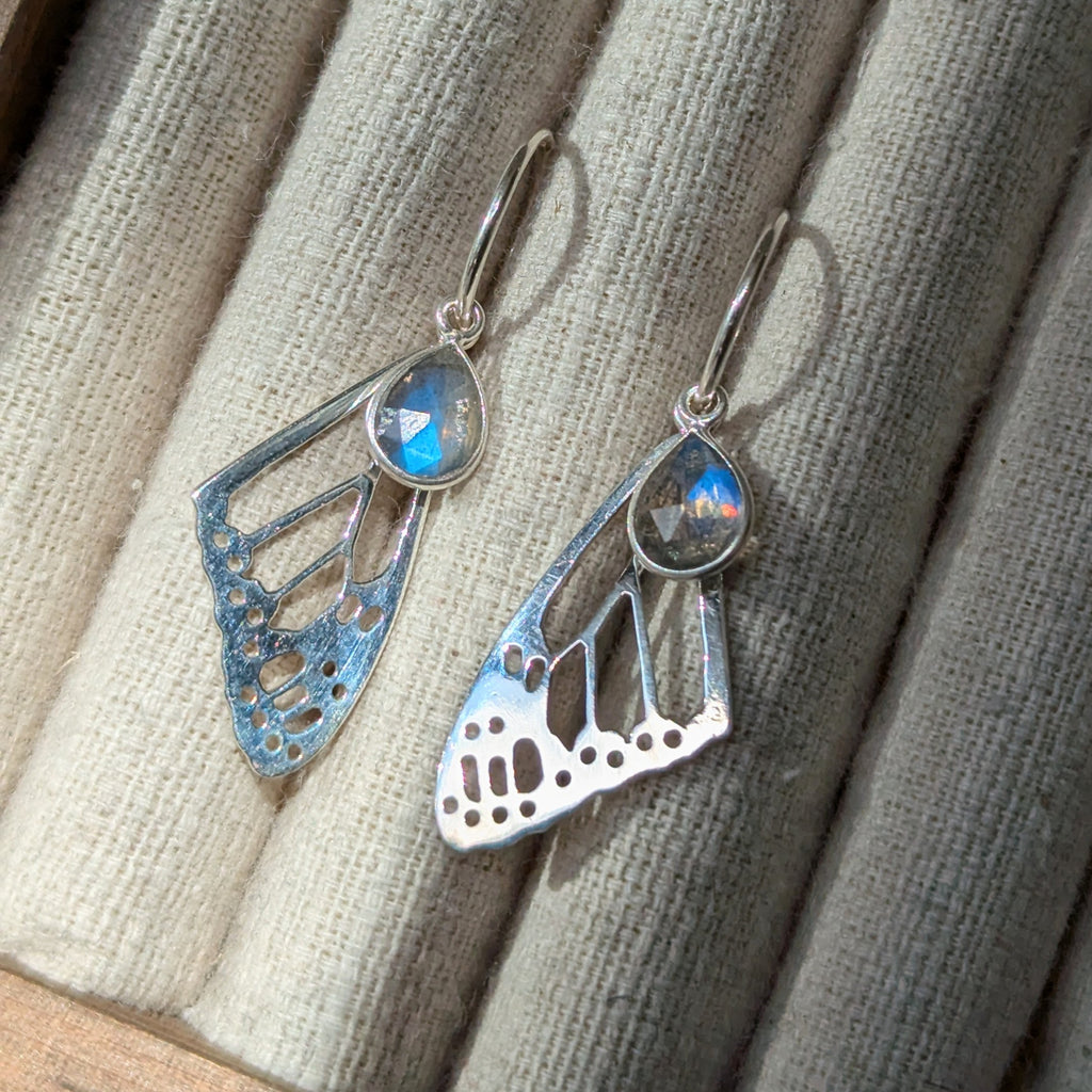 Kirra-Lea - Butterfly Wings with Bezel Set Labradorite