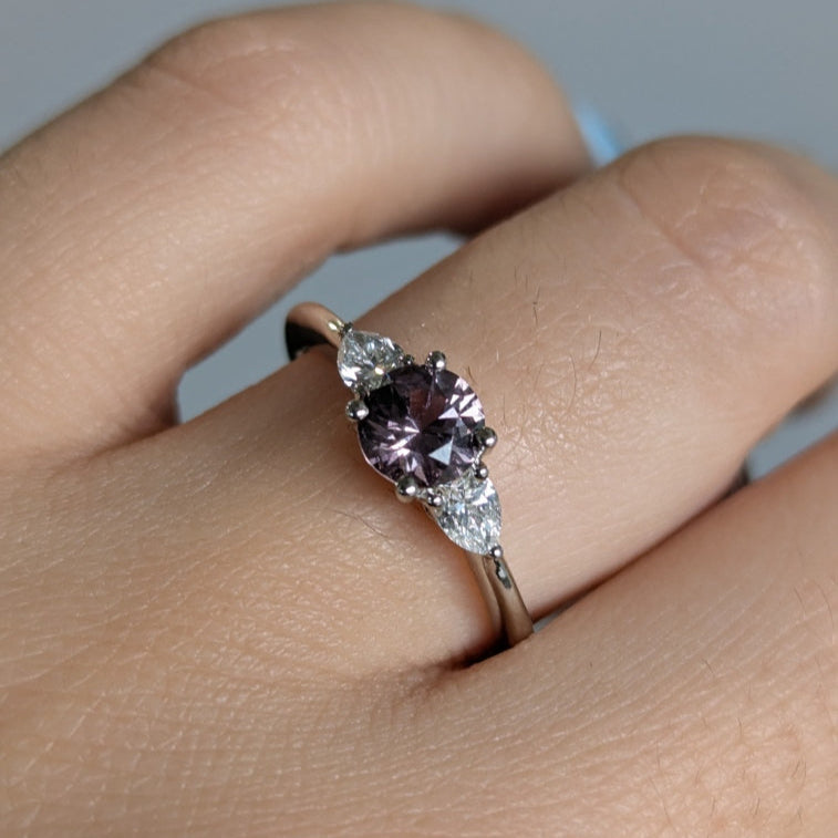 Second Empire Devon Ring - Purple Spinel