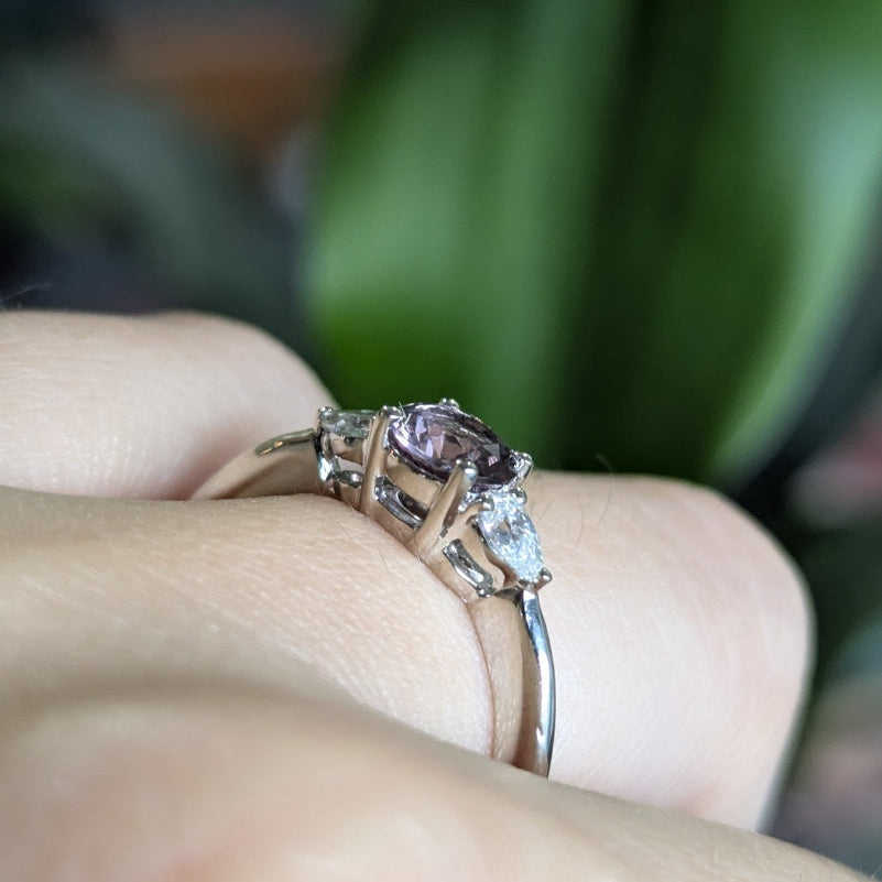 Second Empire Devon Ring - Purple Spinel
