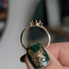 Second Empire Genevieve Ring - Sapphire and Diamonds