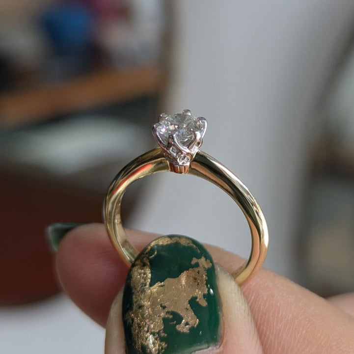 Second Empire Floral Paisley Ring - Diamond