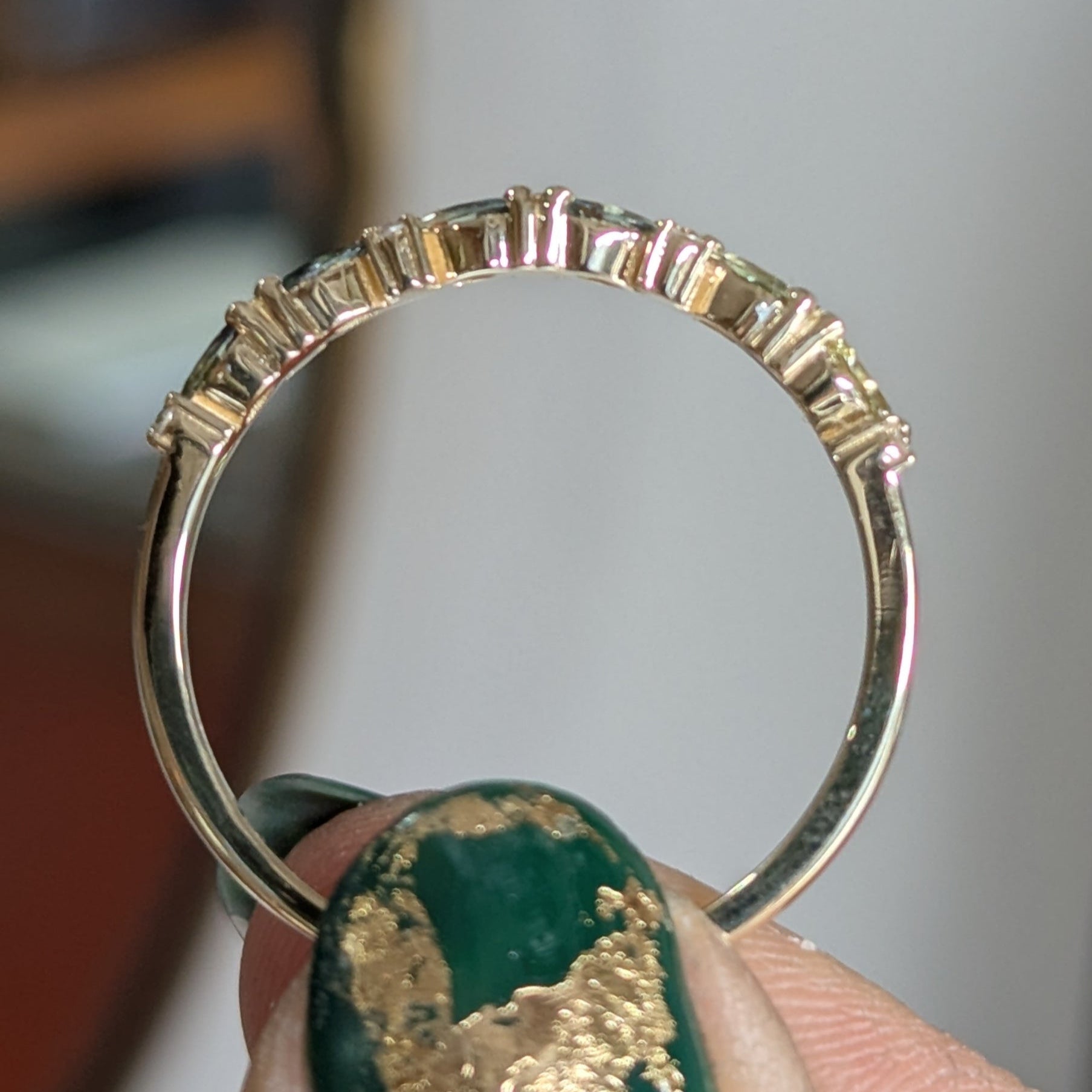 Second Empire Marquise Ring - Sapphires and Diamonds