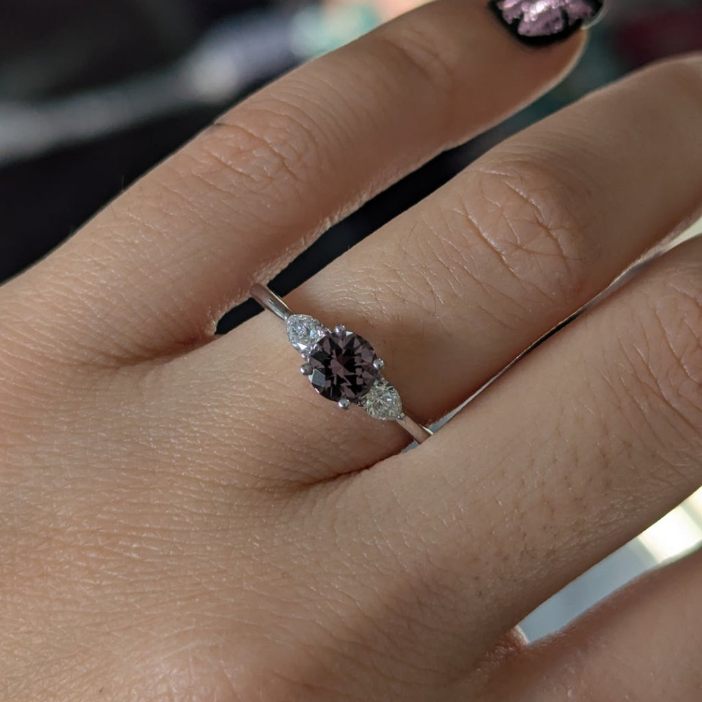 Second Empire Devon Ring - Purple Spinel