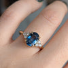 Second Empire Florentine Ring - Sapphire