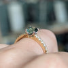 Second Empire Hyacinthe Ring - Sapphire and Diamonds